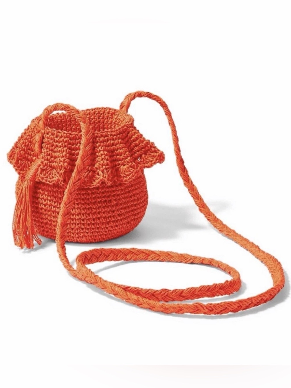 SOLD OUT Rhode Drawstring Crossbody Bag in Bright Orange